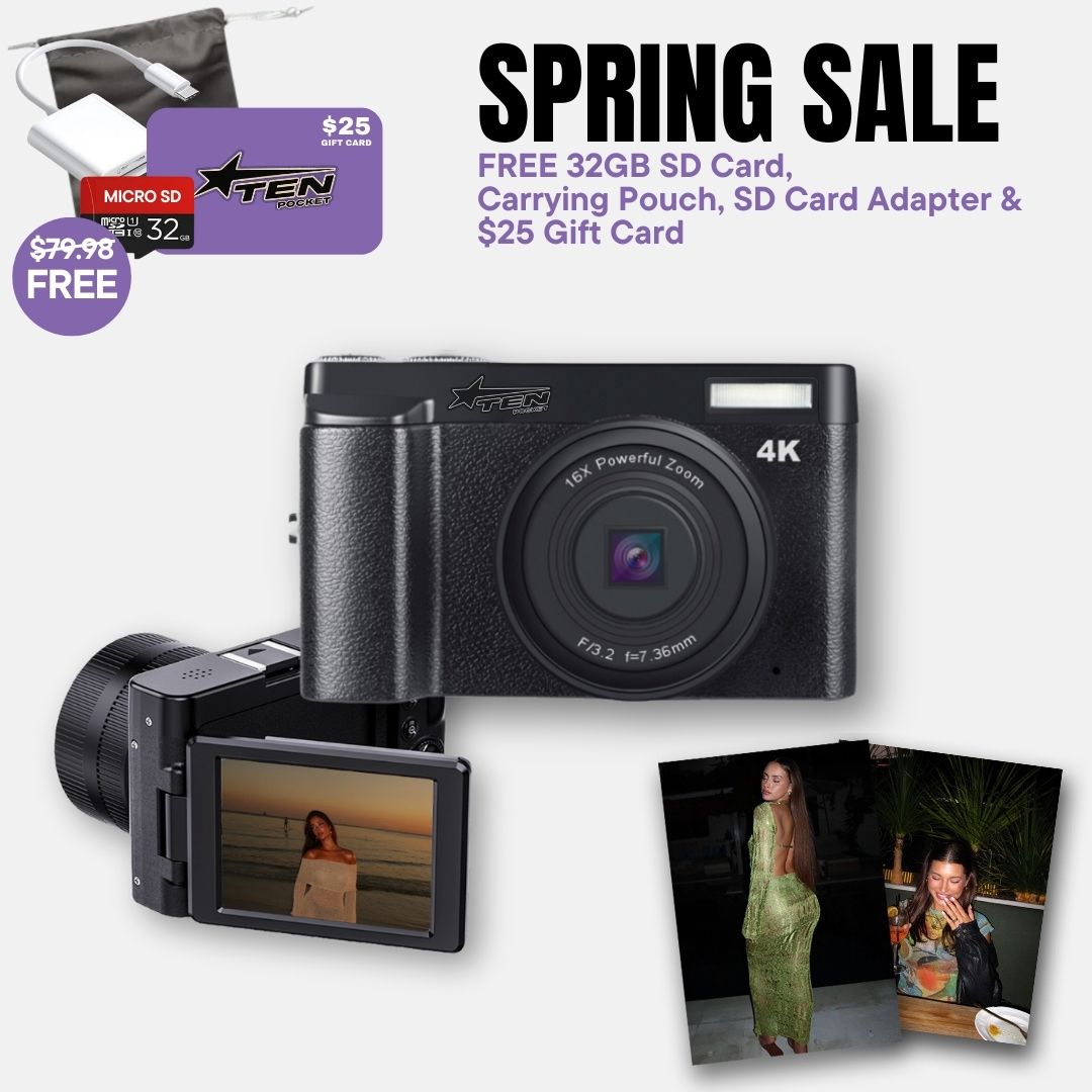 Snap'd® Max Retro 4K Digital Camera