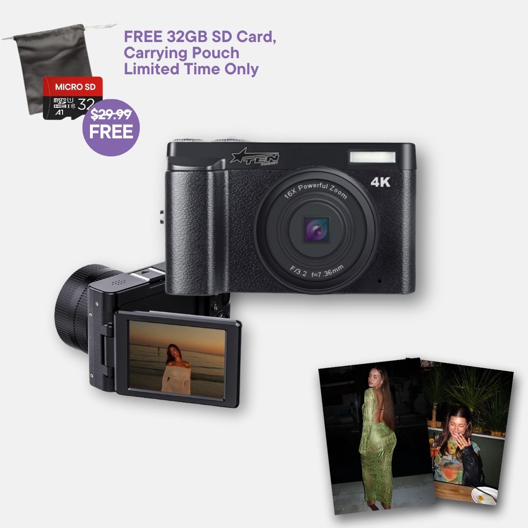 Snap'd® Max Retro 4K Digital Camera