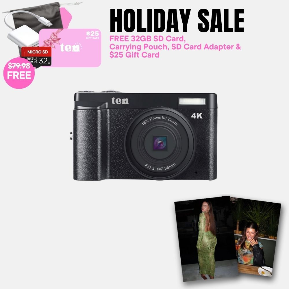 HOLIDAY SALE - Snap'd® MaxShot - Viral Retro 4K Digital Camera