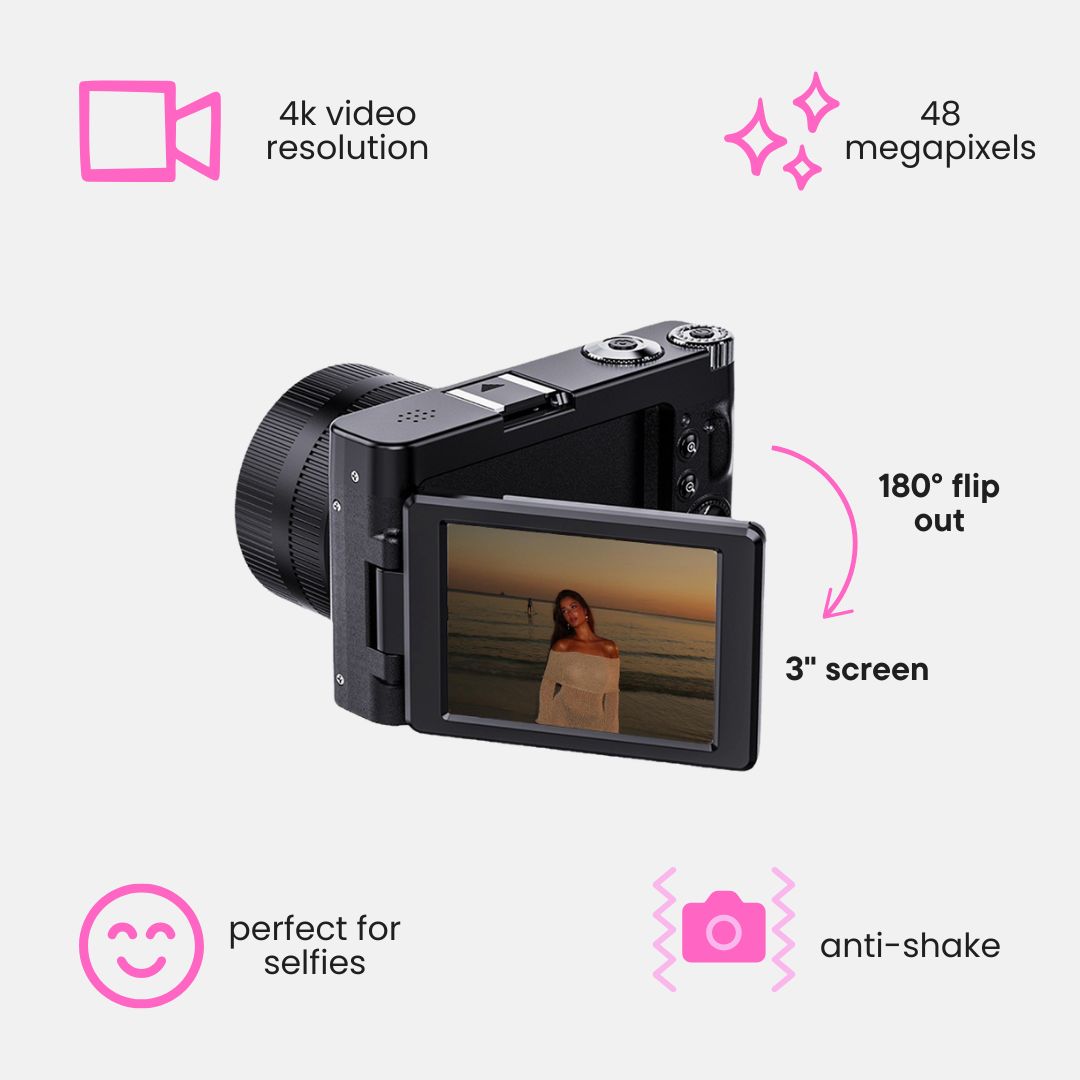 Snap'd® Max Retro 4K Digital Camera